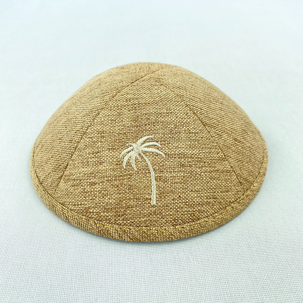 Burlap Look Personalised Kippot