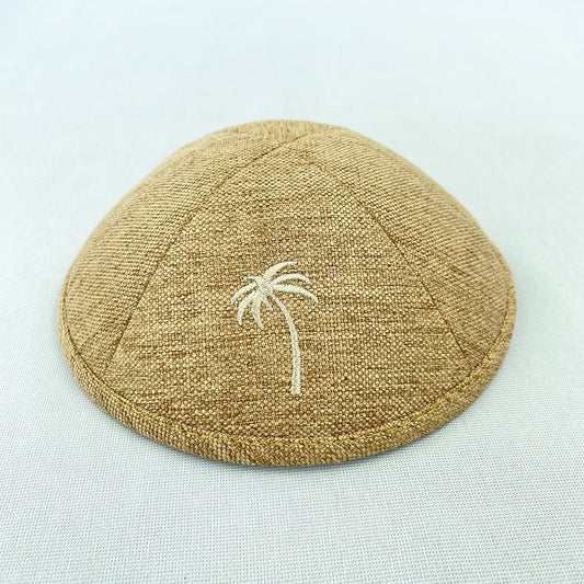 Burlap Look Personalised Kippot