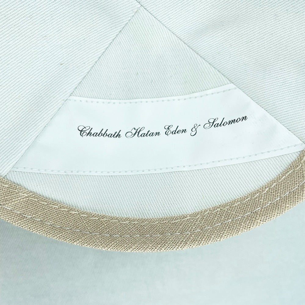 Nude Linen Personalised Kippot