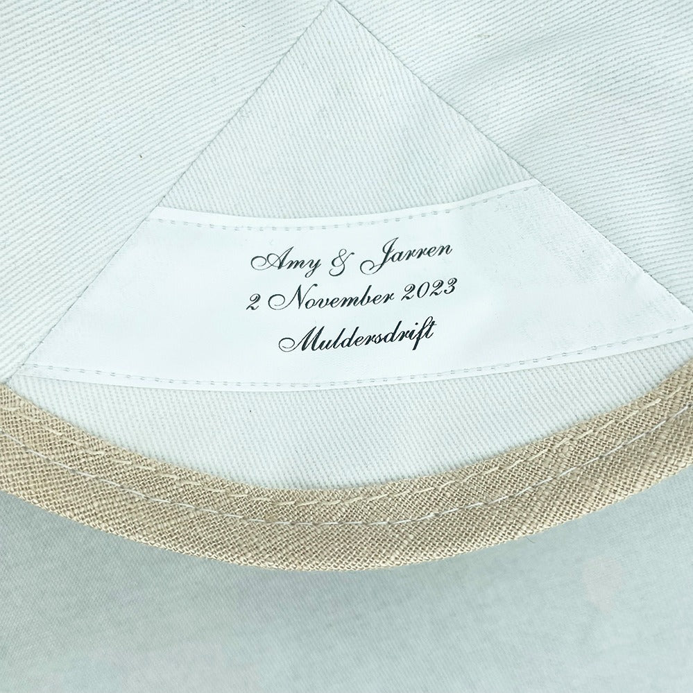 Nude Linen Personalised Kippot