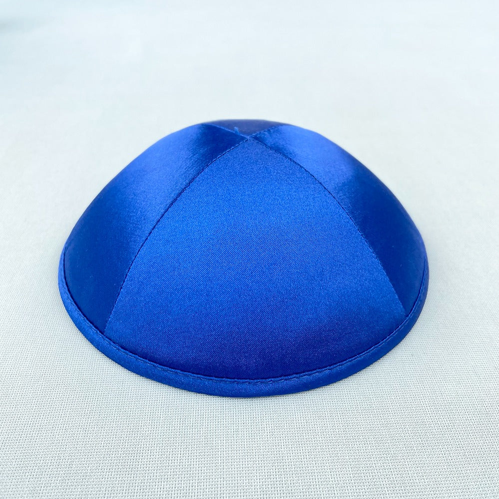 Royal Blue Satin Personalised Kippot