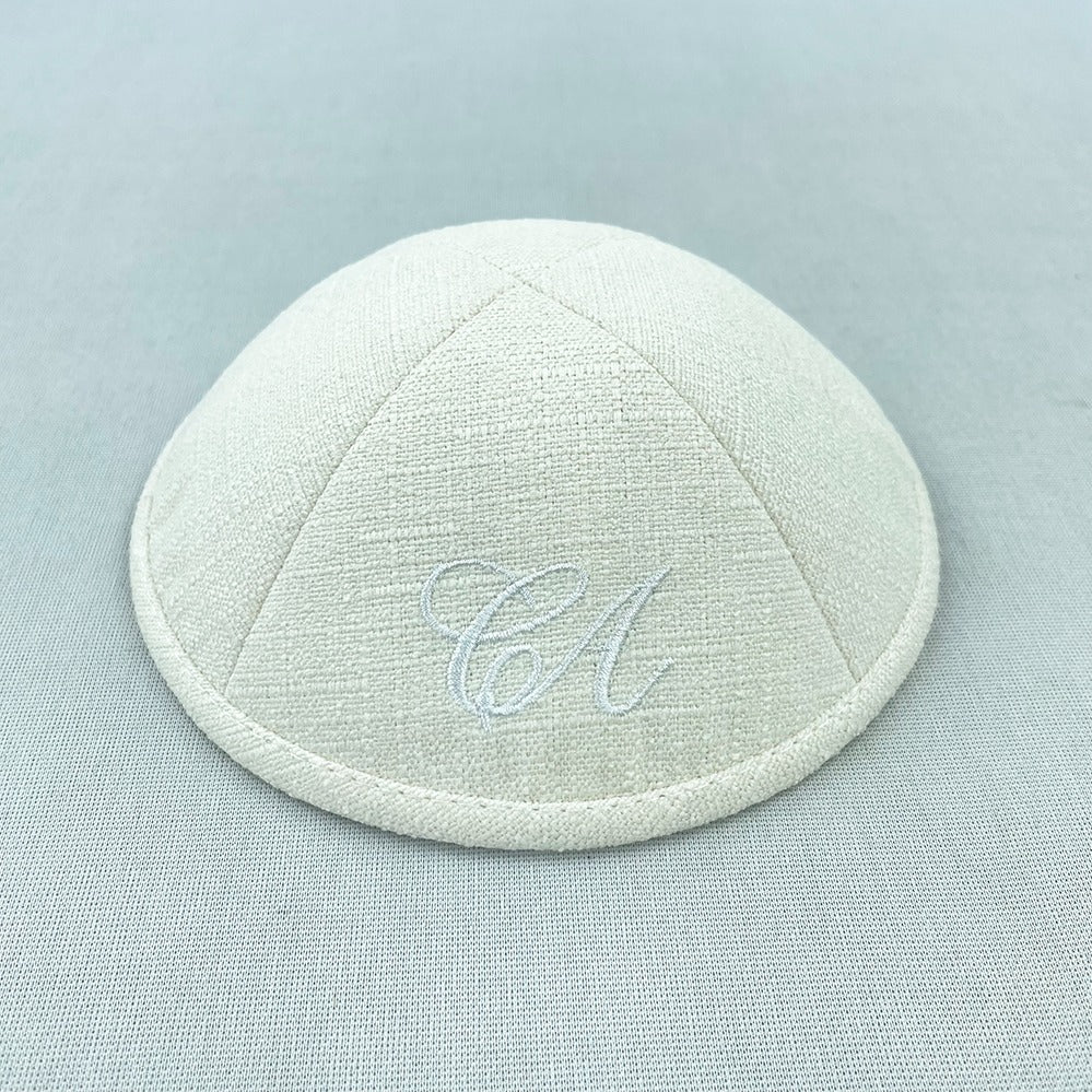 Ivory Personalised Kippot