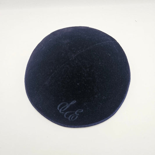 Navy Velvet Kippot