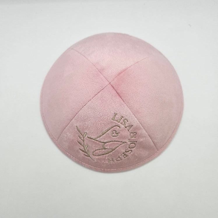 Pink Velvet Kippot