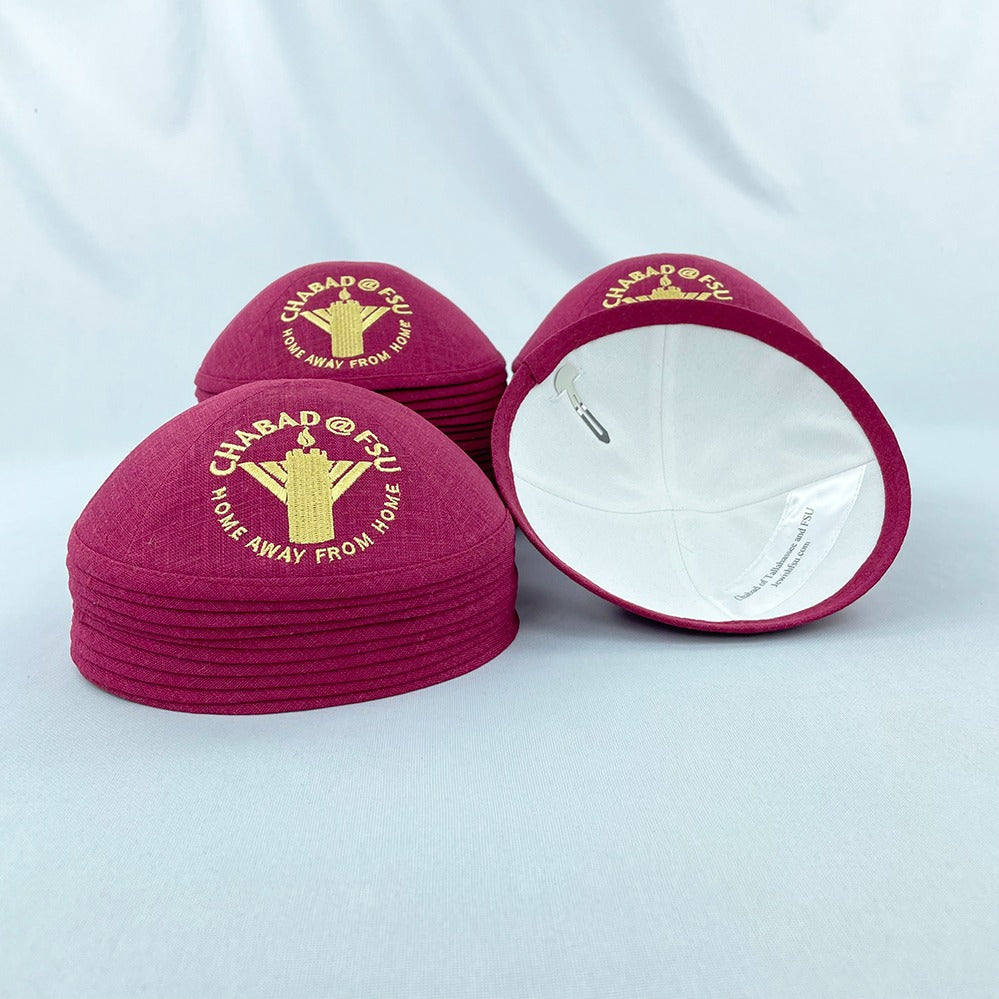 Merlot Linen Personalised Kippot